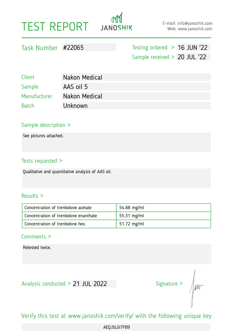 3-Tren 150 Labtest