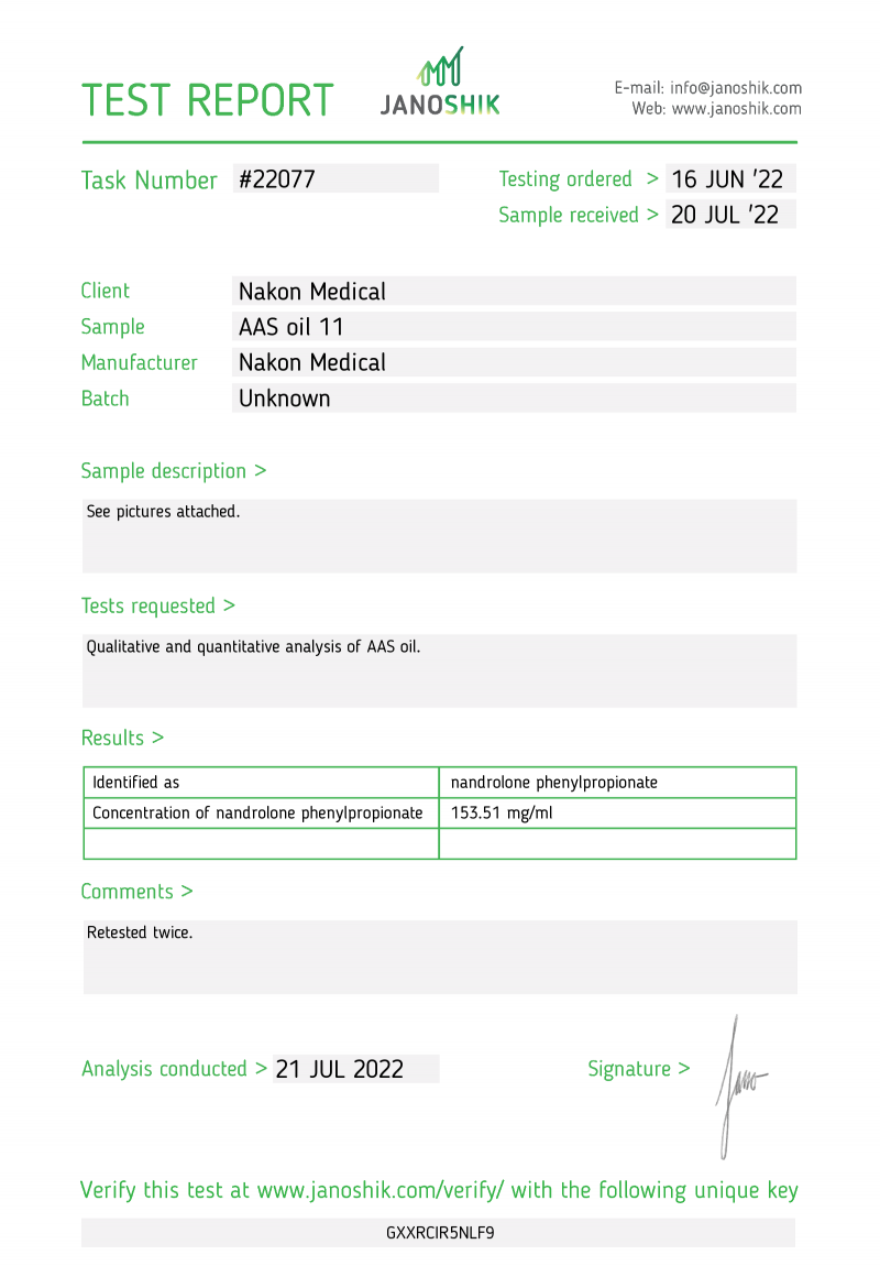 NPP 150 Labtest